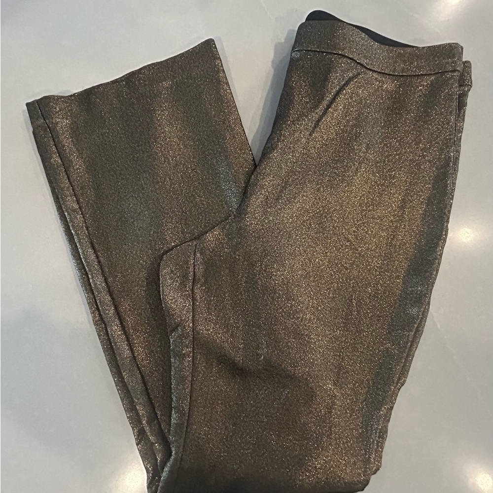 NWOT INC International Concepts Shimmering Gold/Black Pants